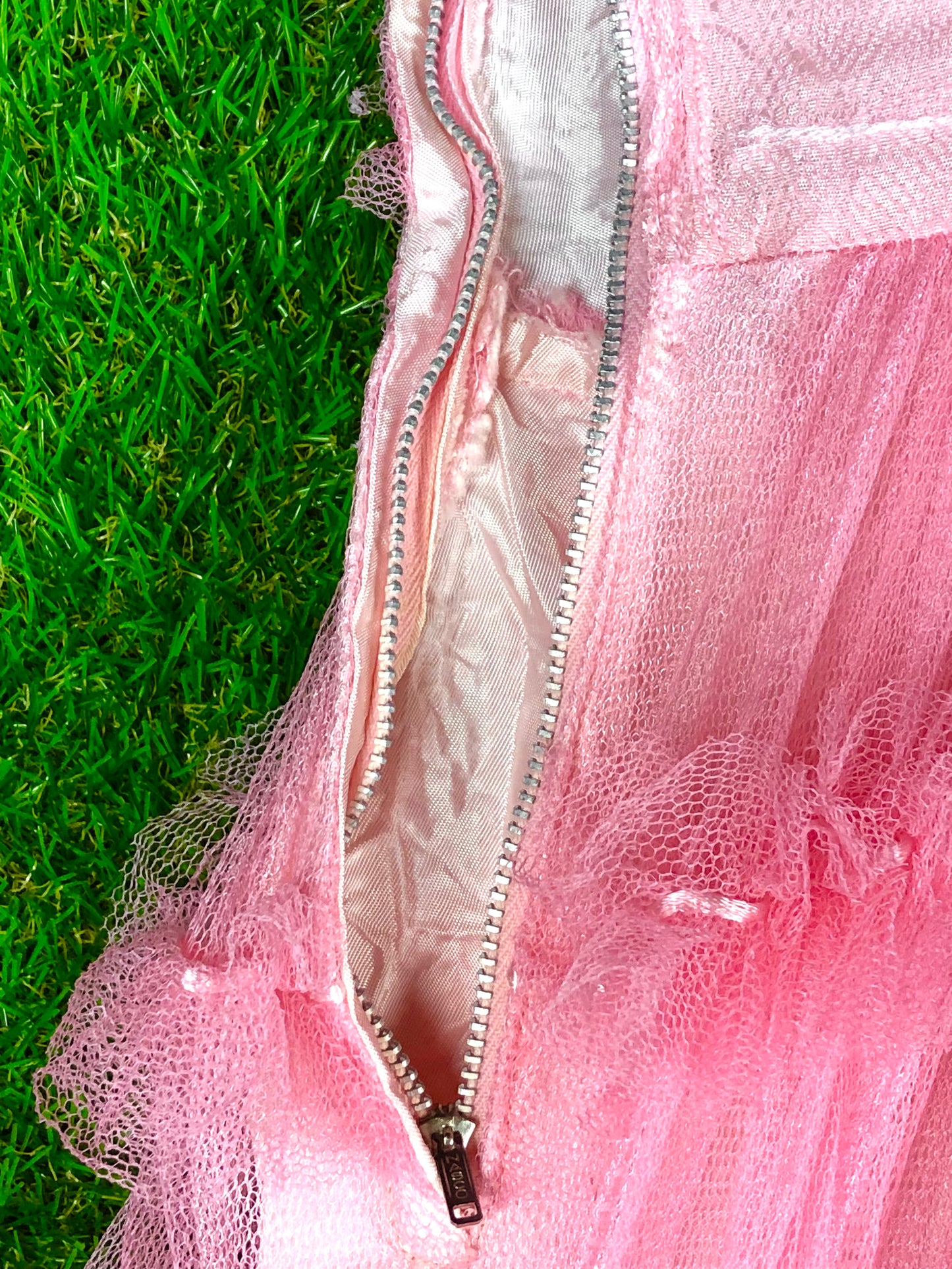1950's Barbie Pink Tulle Party Dress With Sweetheart Neckline