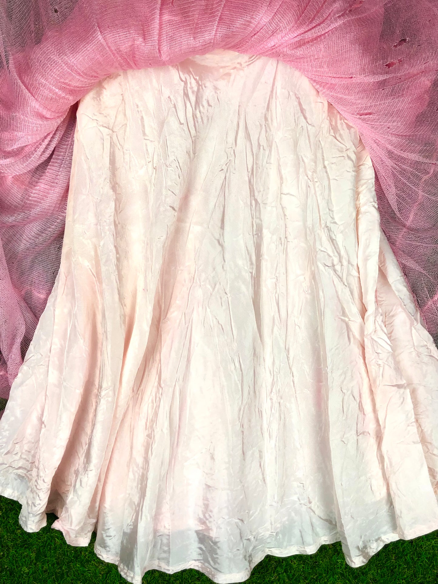 1950's Barbie Pink Tulle Party Dress With Sweetheart Neckline