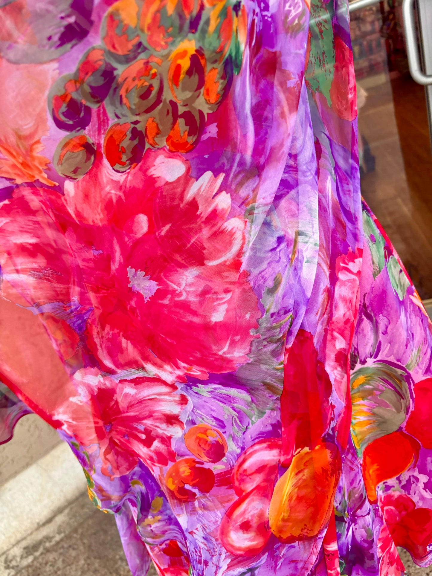 1990's Colorful Designer Tadashi Shoji Dress