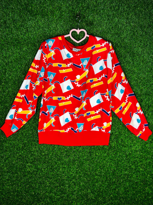 1980's Funky Heart Sweatshirt