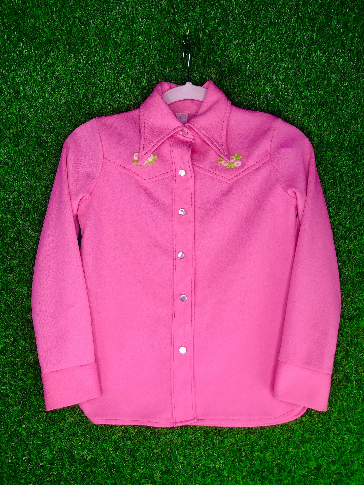 1970's Western Bubblegum Pink Top and Pants Set