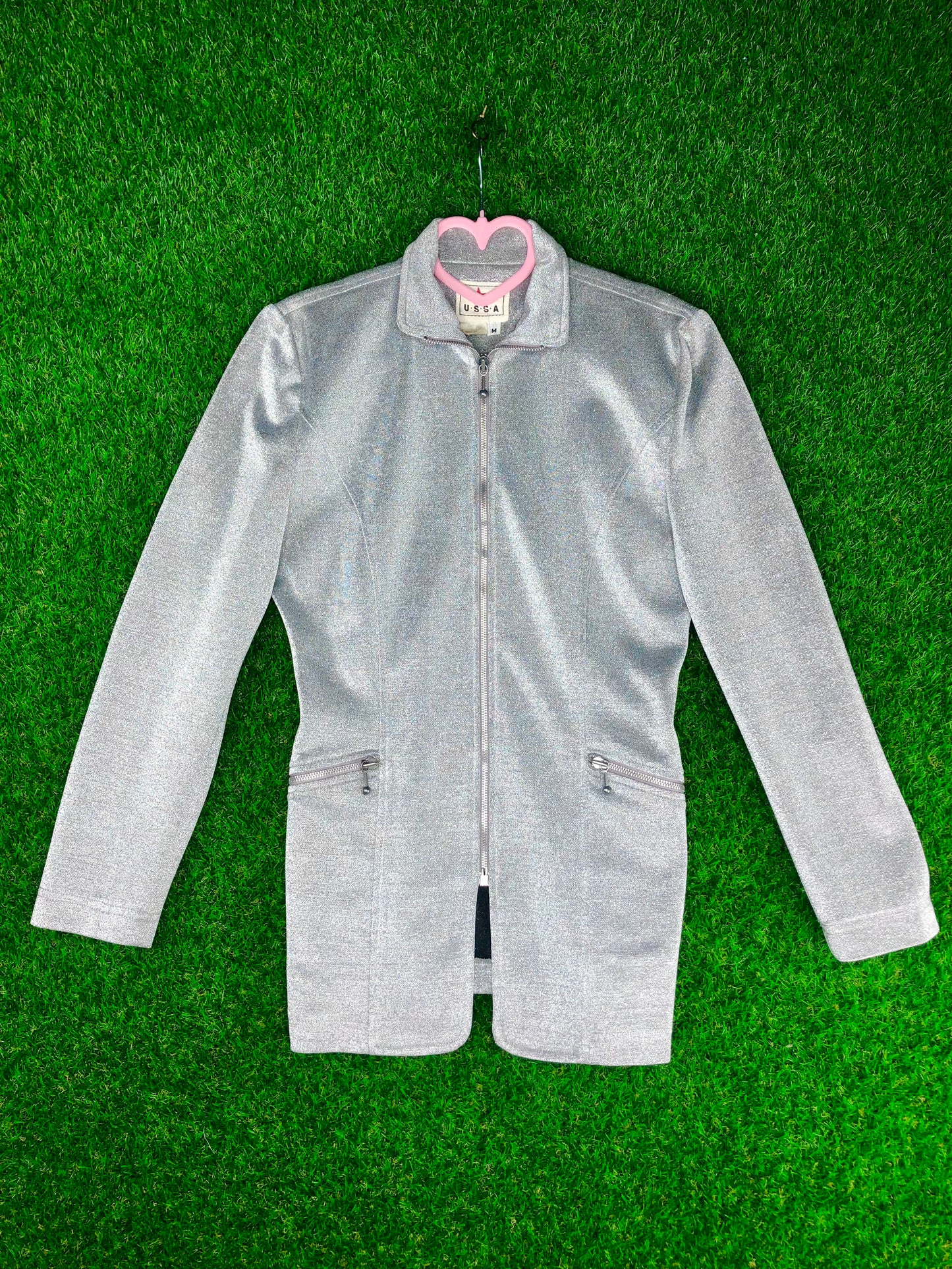 1990's Galactic Silver Shimmer Jacket