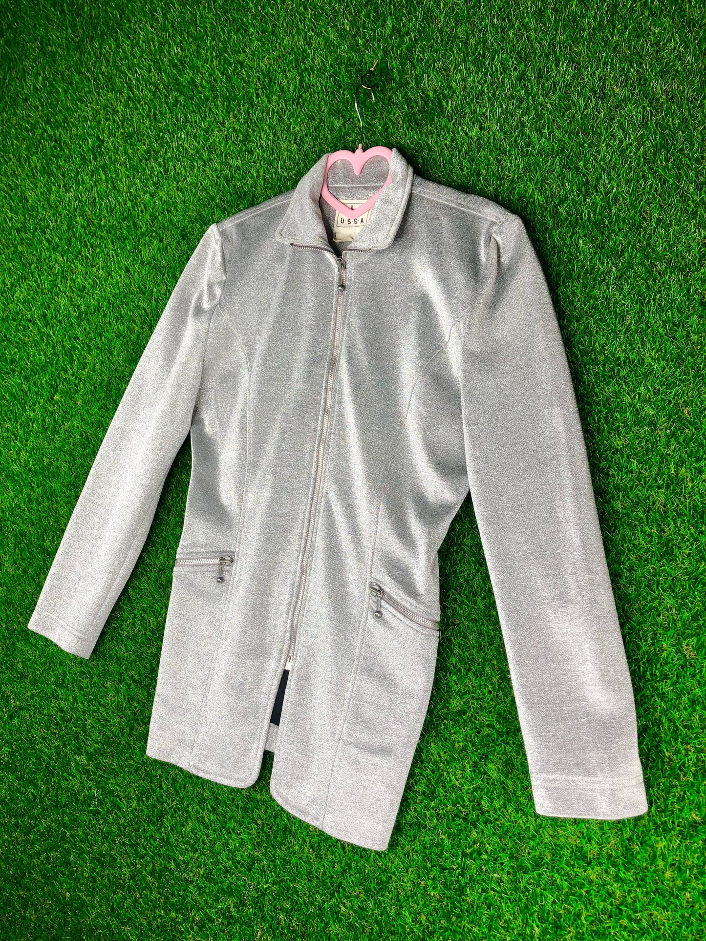 1990's Galactic Silver Shimmer Jacket
