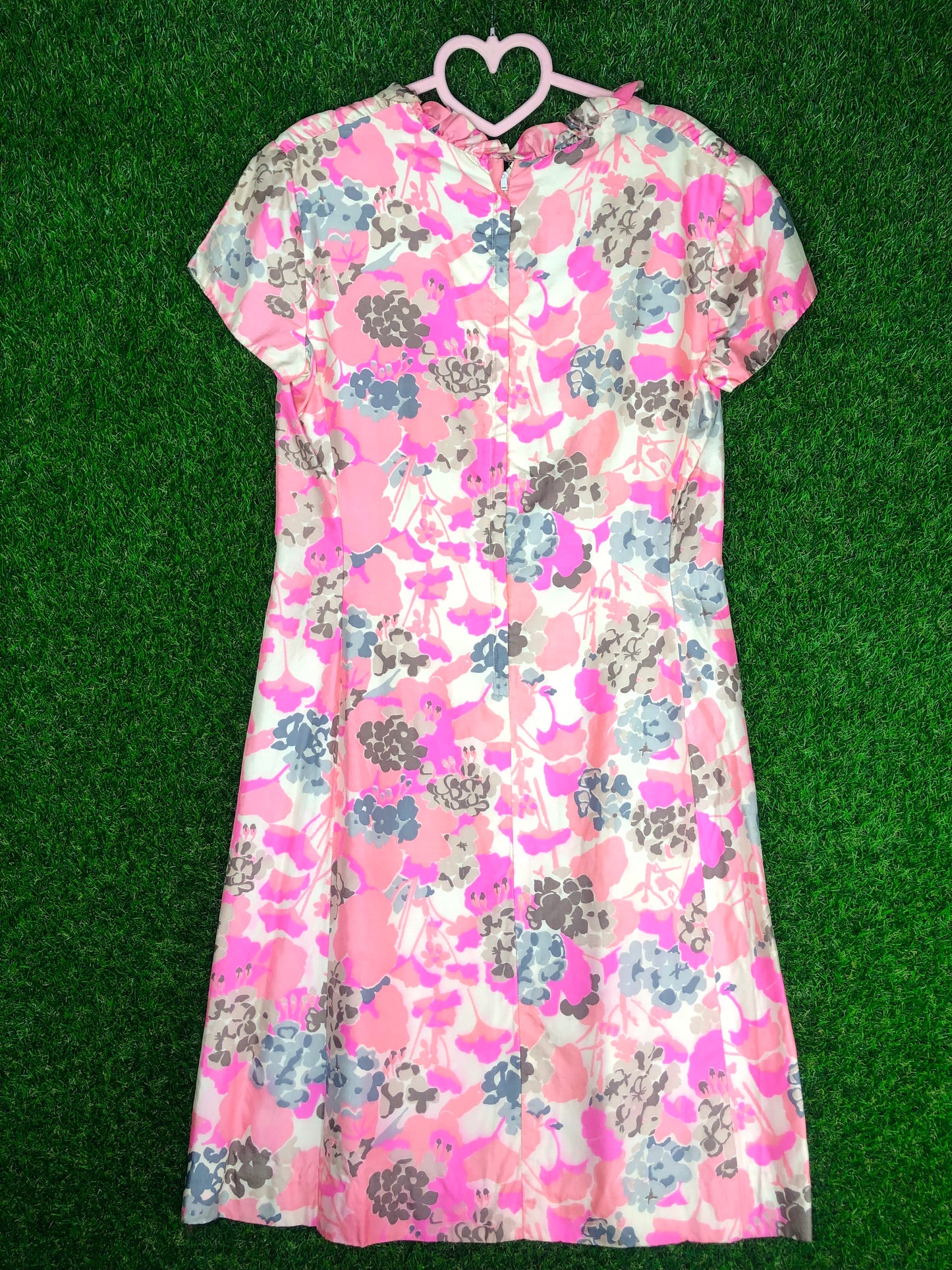 1960's Pink Dream Floral Cocktail Dress