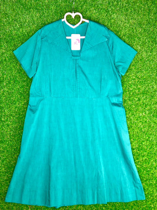 1940's Classic Girl Scout Green Volup Dress