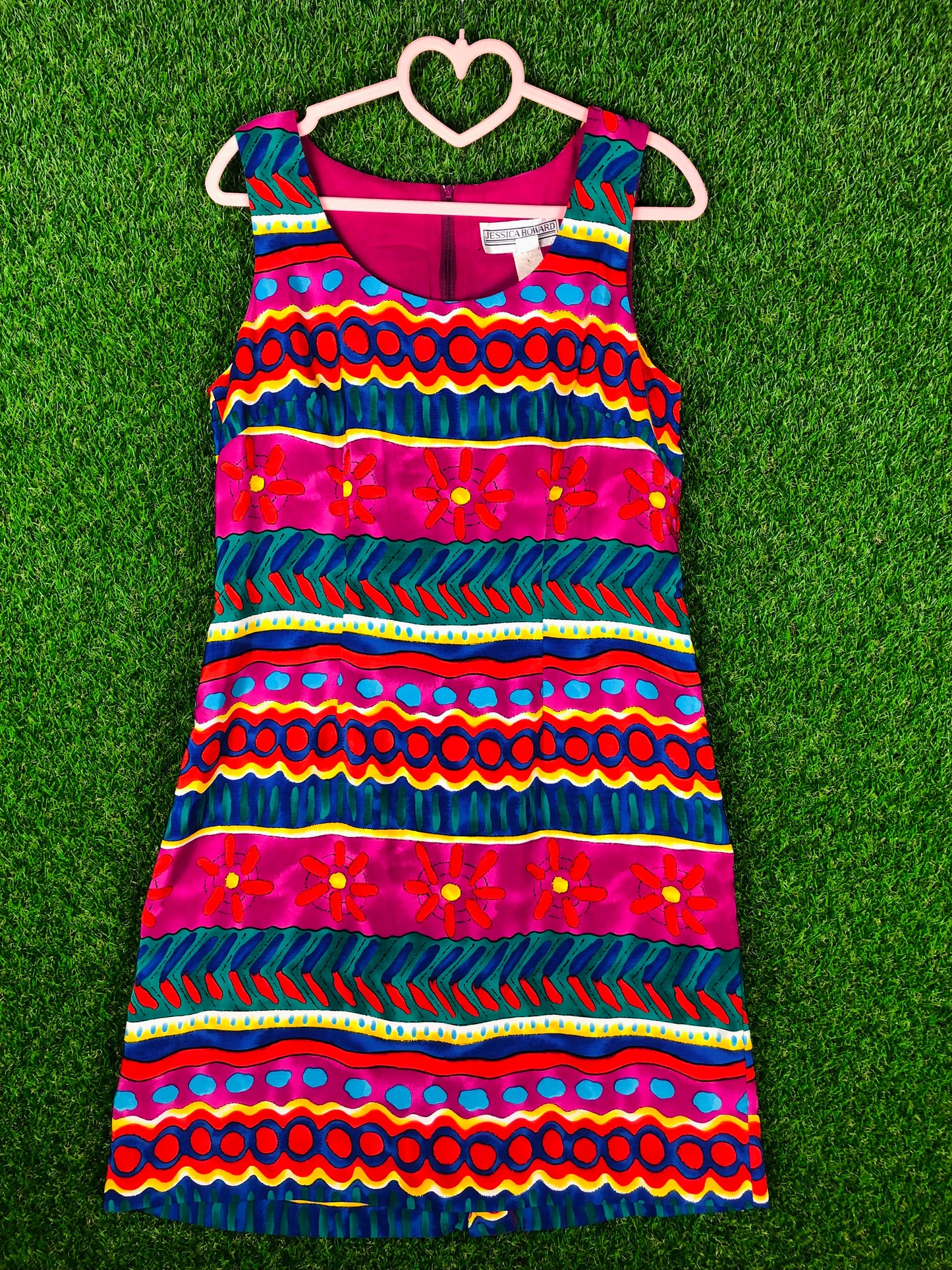 1990's Colorful Fiesta Mini Dress