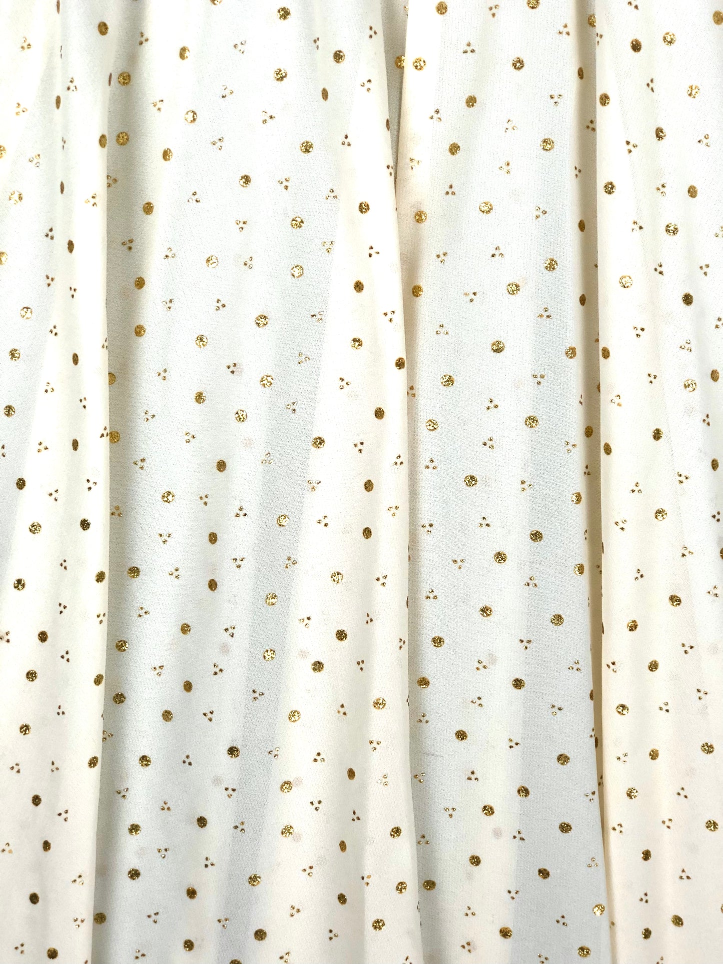 1970's Golden Disco Polka Dot Dress