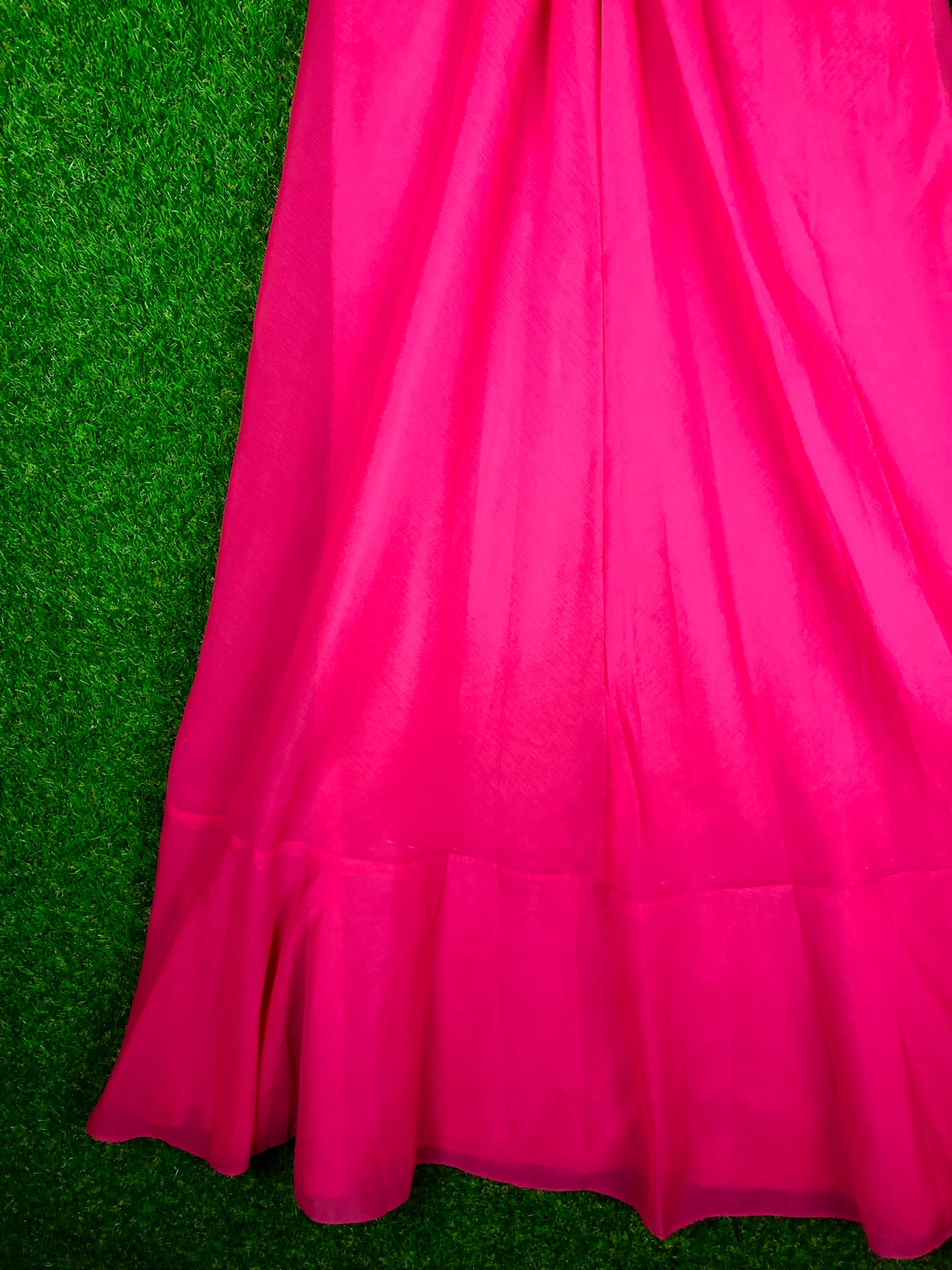1970's Fabulous Fuschia Pink Maxi Dress