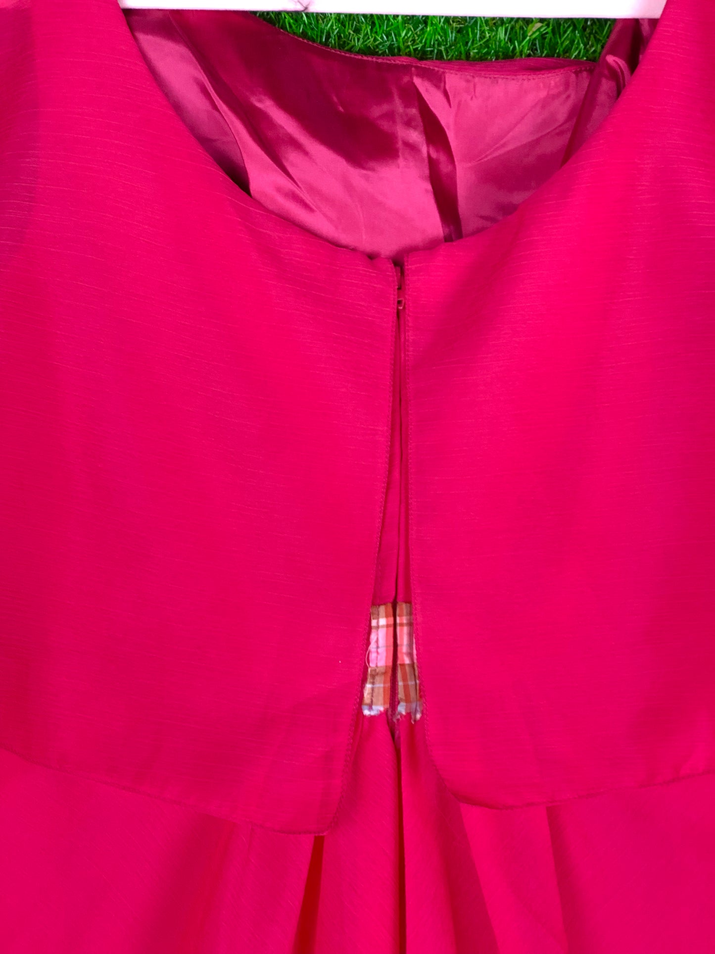 1970's Fabulous Fuschia Pink Maxi Dress