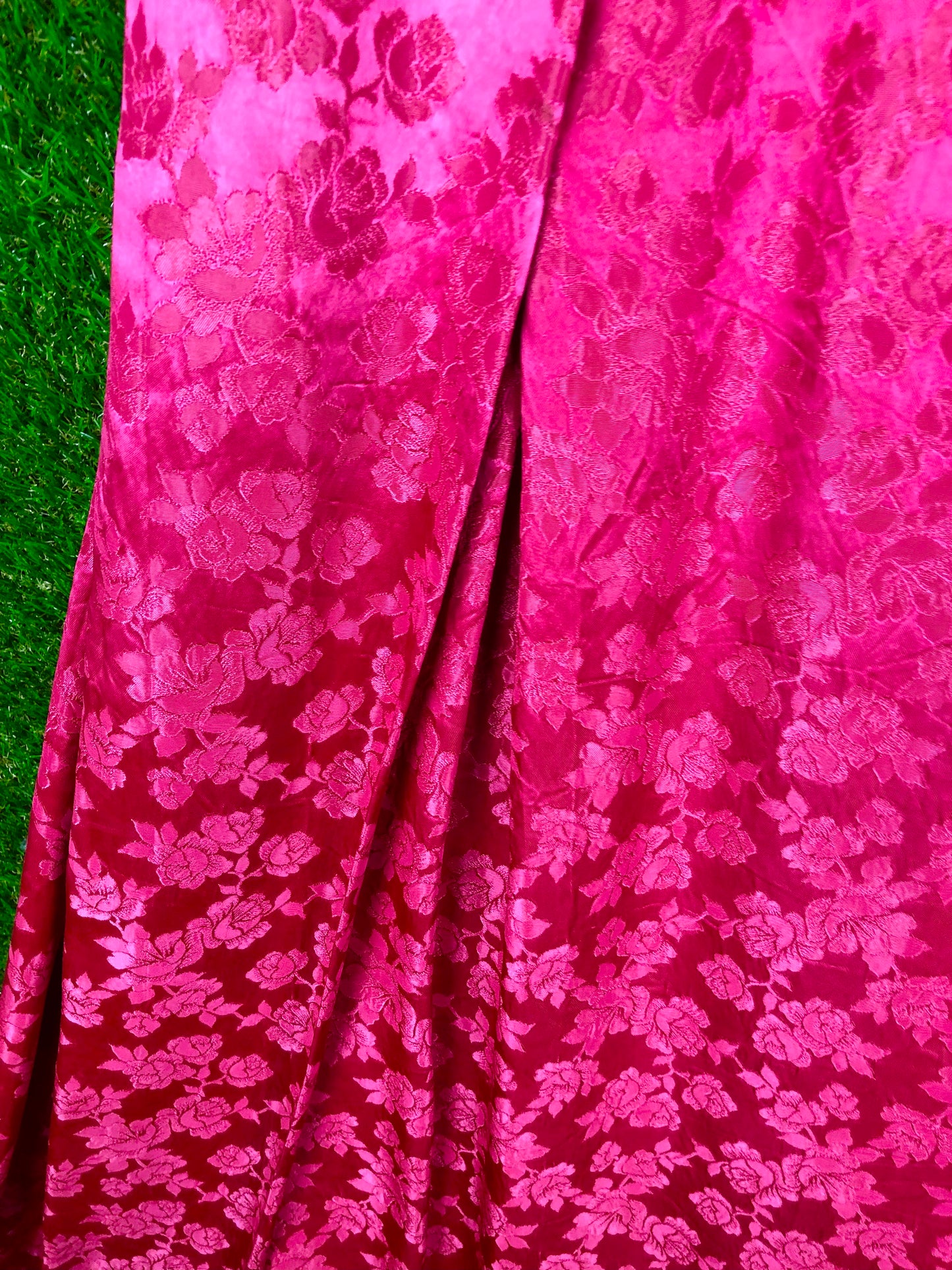 1960's Fuchsia Pink Pleated Party Dress