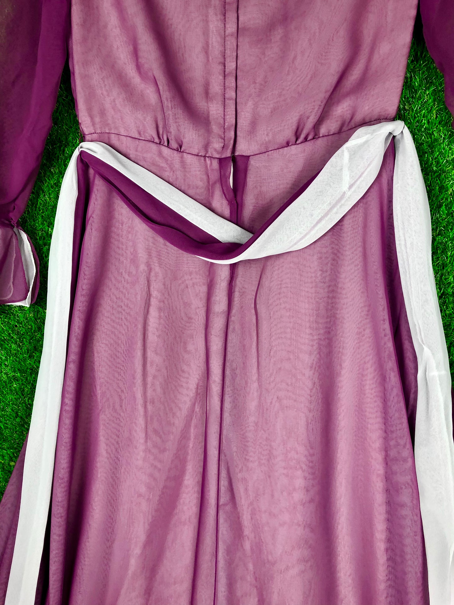 1970's Fancy Plum-Colored Gown